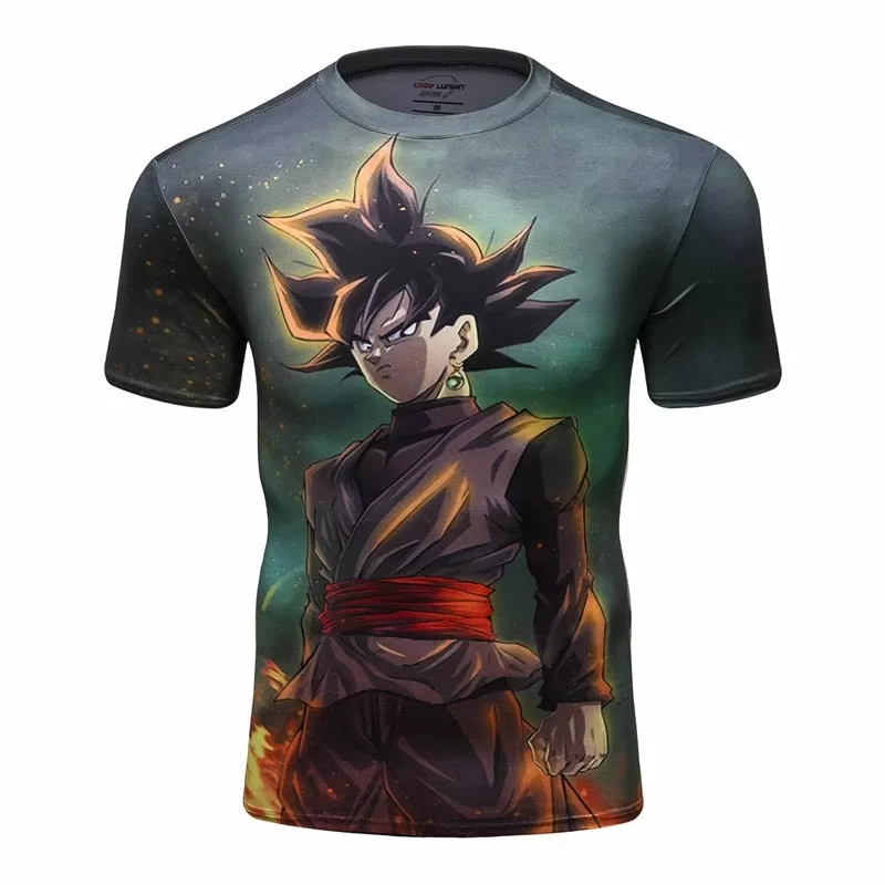 Dragon Ball Z Compression 'Goku | Black ' Elite Short Sleeve Rashguard