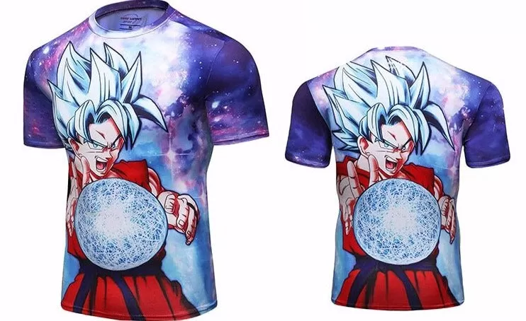 Dragon Ball Z Compression ' Goku | Super Saiyan' Elite Short Sleeve Rashguard