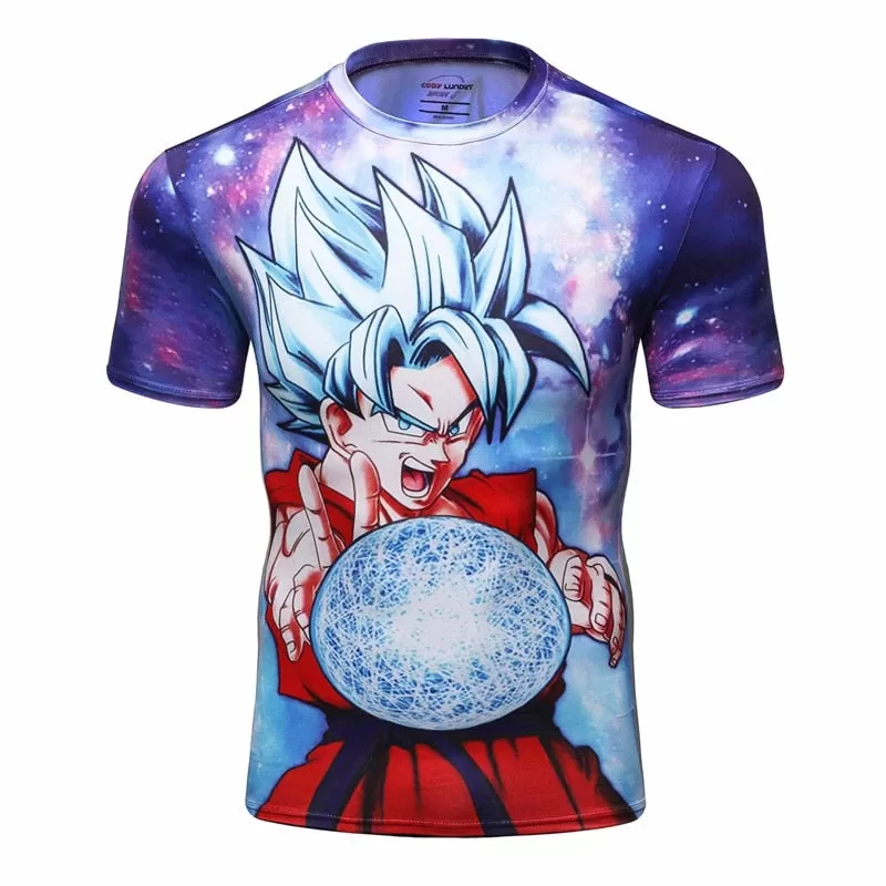 Dragon Ball Z Compression ' Goku | Super Saiyan' Elite Short Sleeve Rashguard