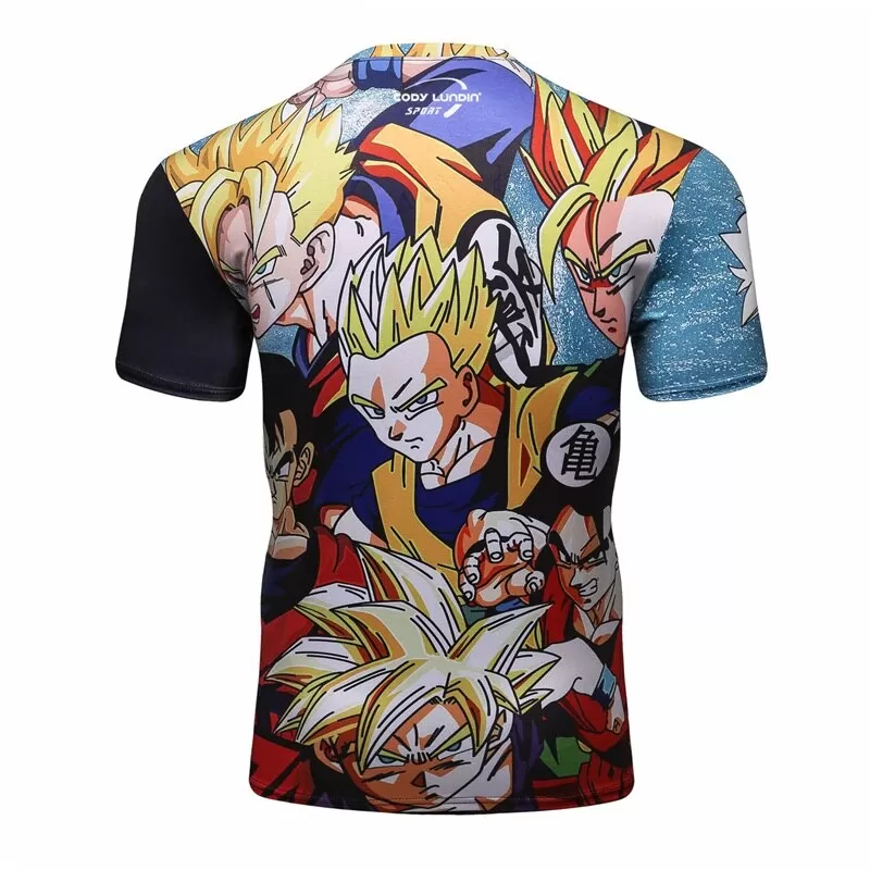 Dragon Ball Z Compression 'Mural' Elite Short Sleeve Rashguard