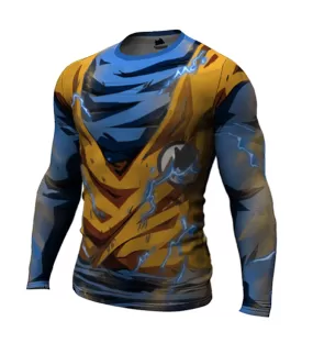 Dragon Ball Z Compression 'Super Saiyan 2 | Goku' Premium Long Sleeve Rashguard