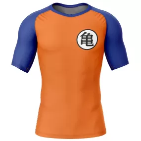 Dragon Ball Z 'Kame Kanji' Short Sleeve Compression Rashguard