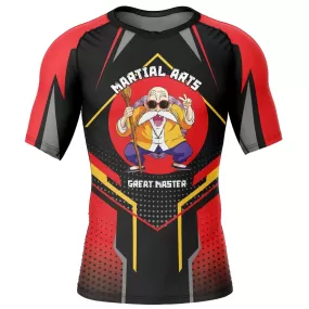 Dragon Ball Z 'Roshi's Gym' Short Sleeve Compression Rashguard