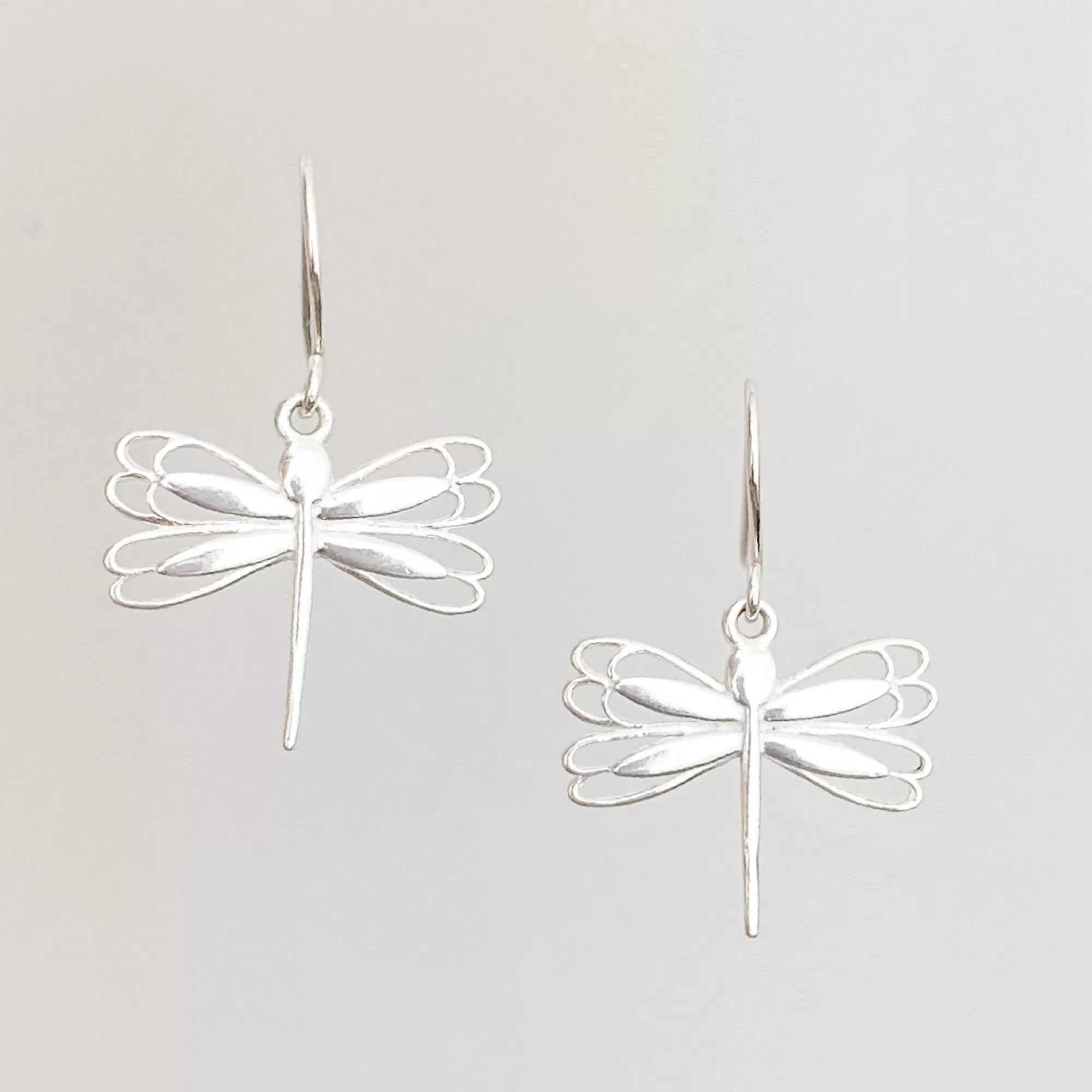 DRAGONFLY vintage sterling silver earrings