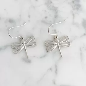 DRAGONFLY vintage sterling silver earrings