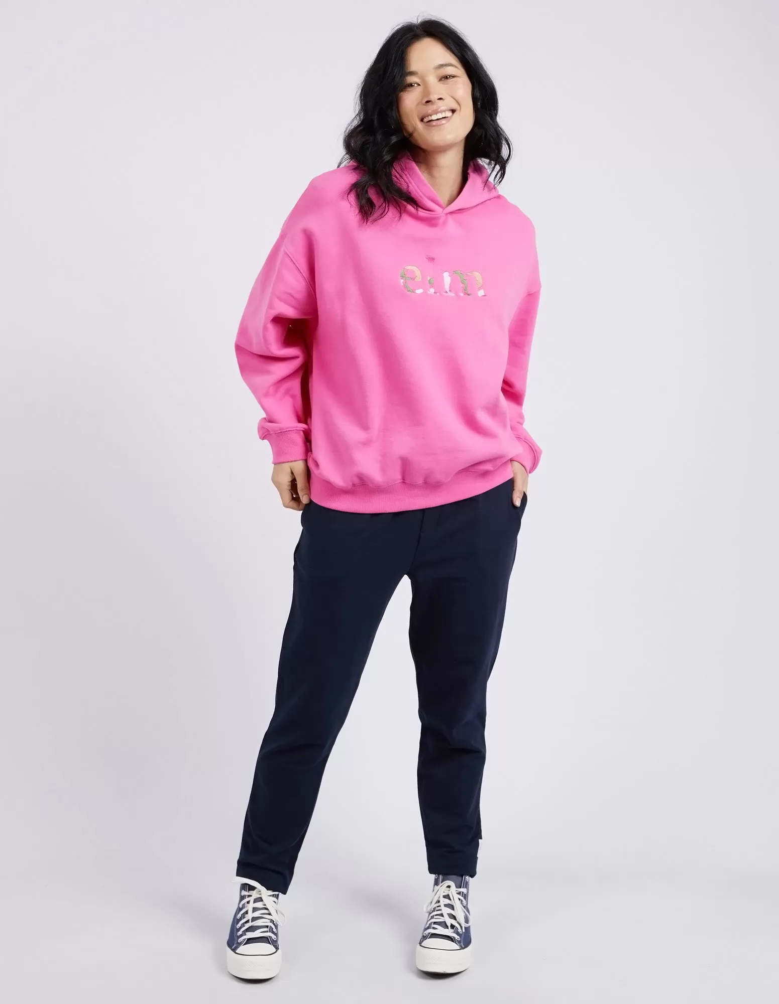 Elm Staple Hoody - Shocking Pink