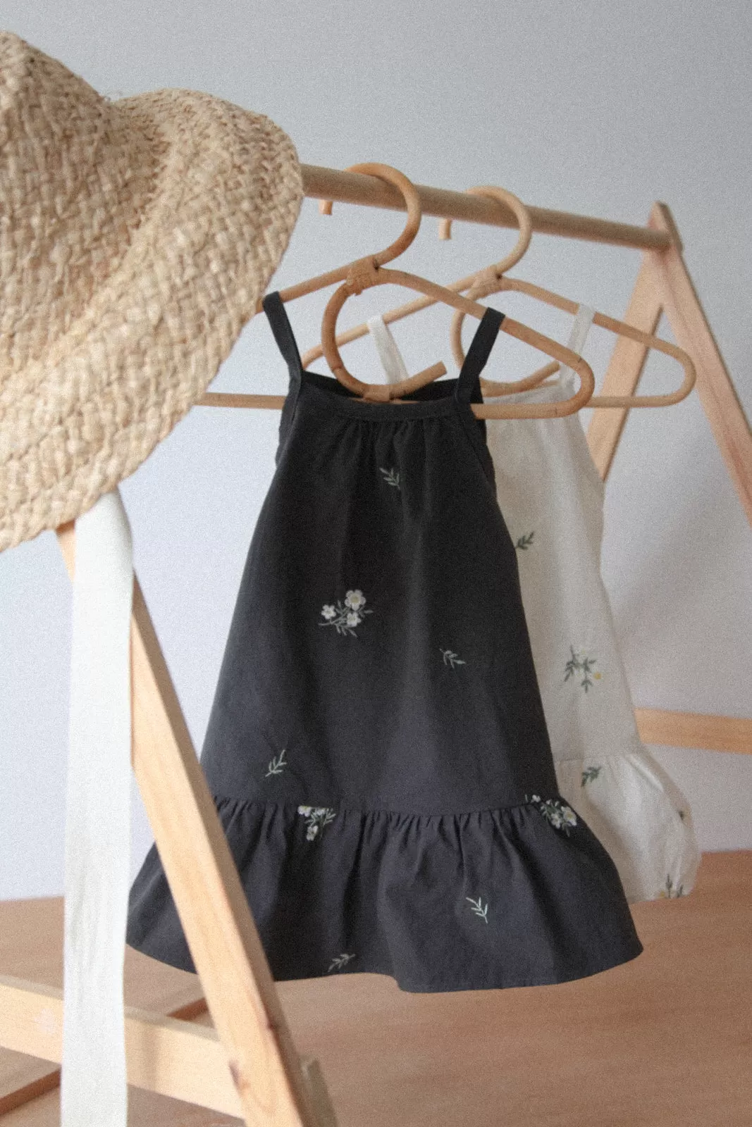 Embroidered Flower Summer Dress