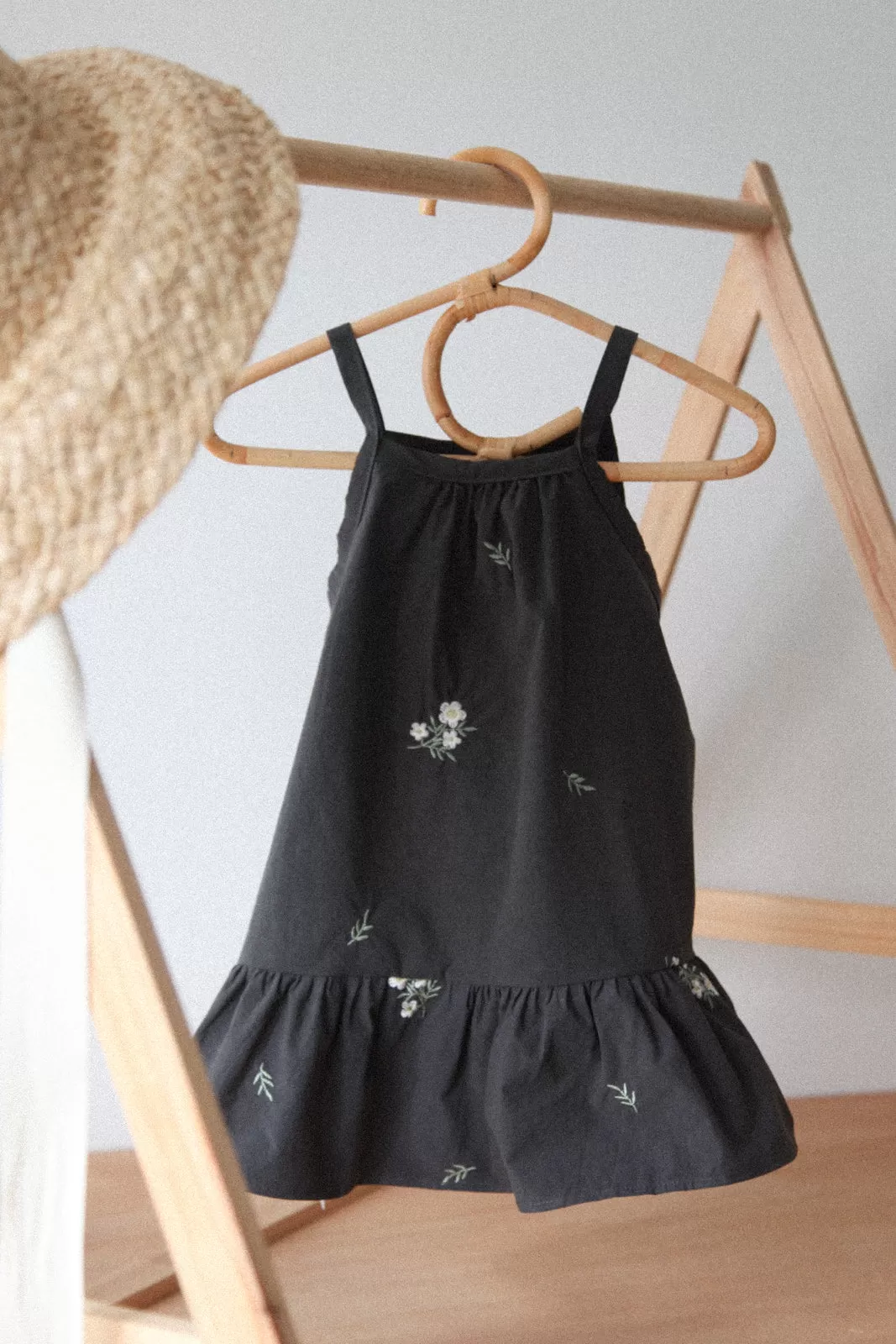 Embroidered Flower Summer Dress