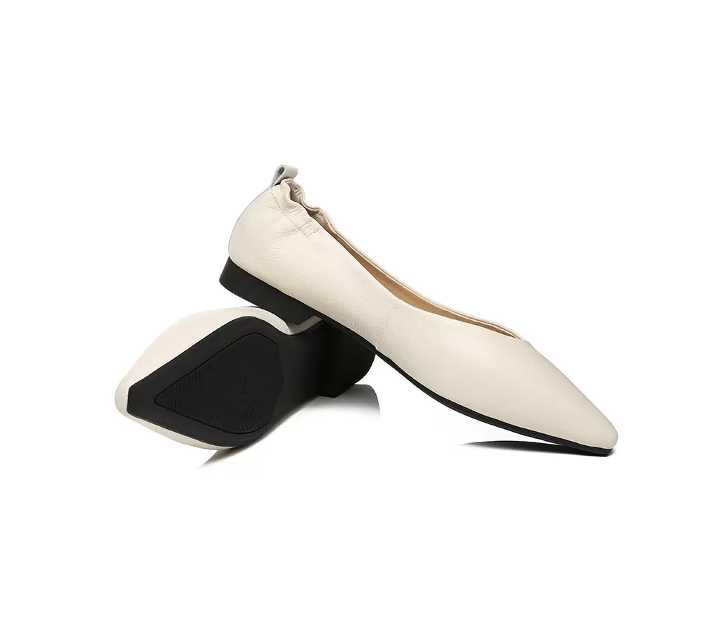 EVERAU Leather Flats Women Sera