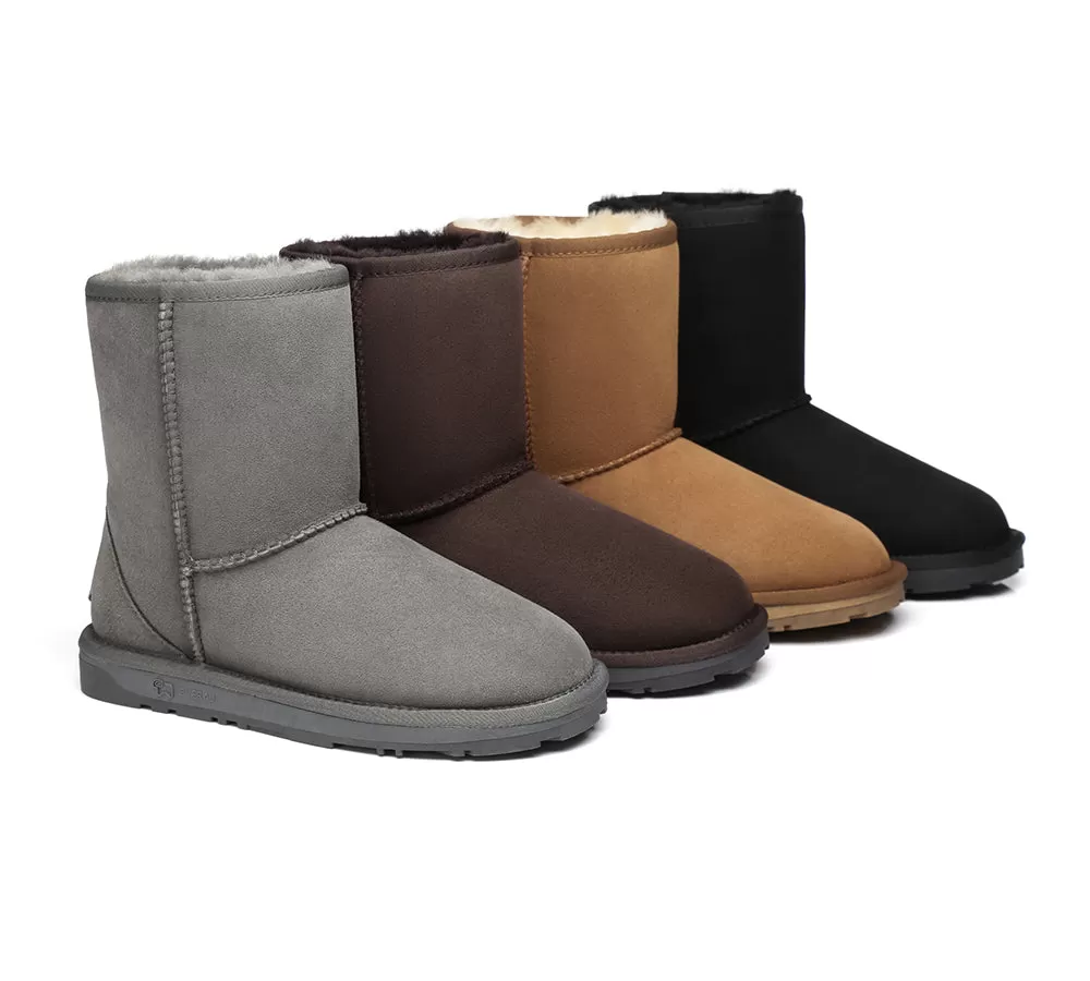 EVERAU Short Classic Sheepskin Boots