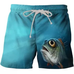 Fashion hot Summer Men's Shorts Funny Fish 3D Surfing Short Beach Short Men Casual Quick Dry Sports Pants Swimwear beachwear X1713666