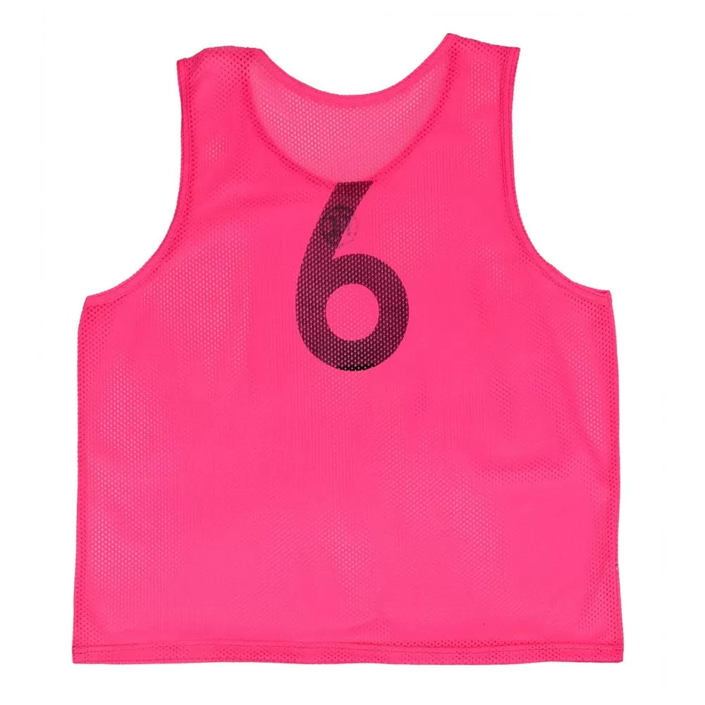 FC Mesh Numbered Training Bib Set - Adult (Pink)