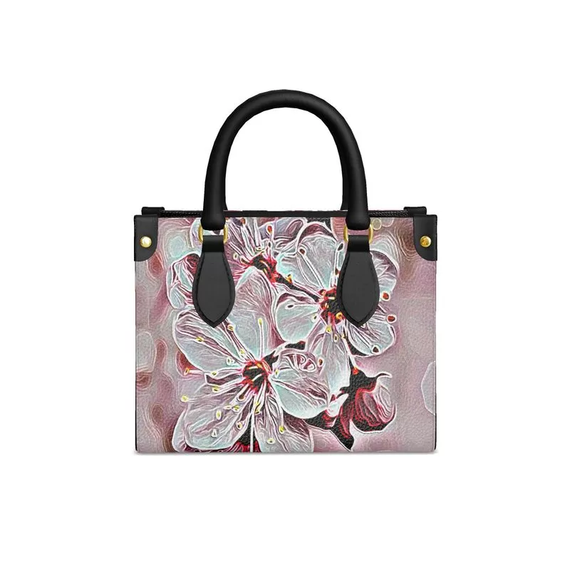 Floral Embosses: Pictorial Cherry Blossoms 01-03 Designer Mini Bonchurch Shopper Bag