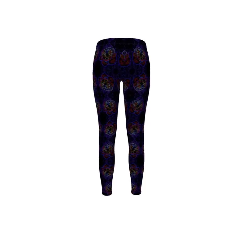 Floral Embosses: Roses 01 Patterned Designer Leggings