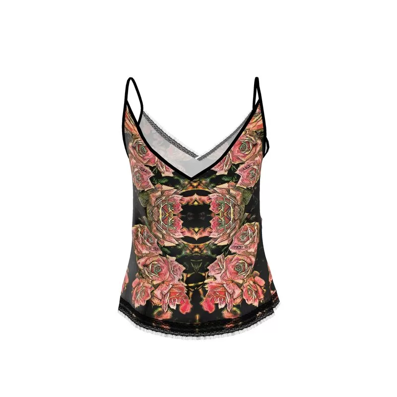 Floral Embosses: Roses 06-01 Designer Cami Top