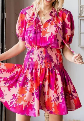 Floral summer fun dress