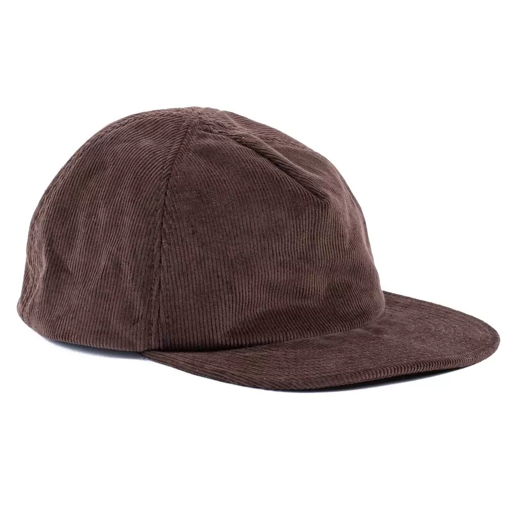 Found Feather 5 Panel Baseball Cap Corduroy Brown