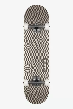 G0 Checked Out - Black/Off-White - 8.0 Complete Skateboard