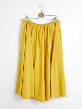 Golden Yellow Cotton Circle Skirt 36-40" Waist