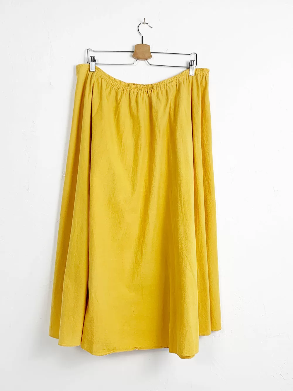 Golden Yellow Cotton Circle Skirt 36-40" Waist