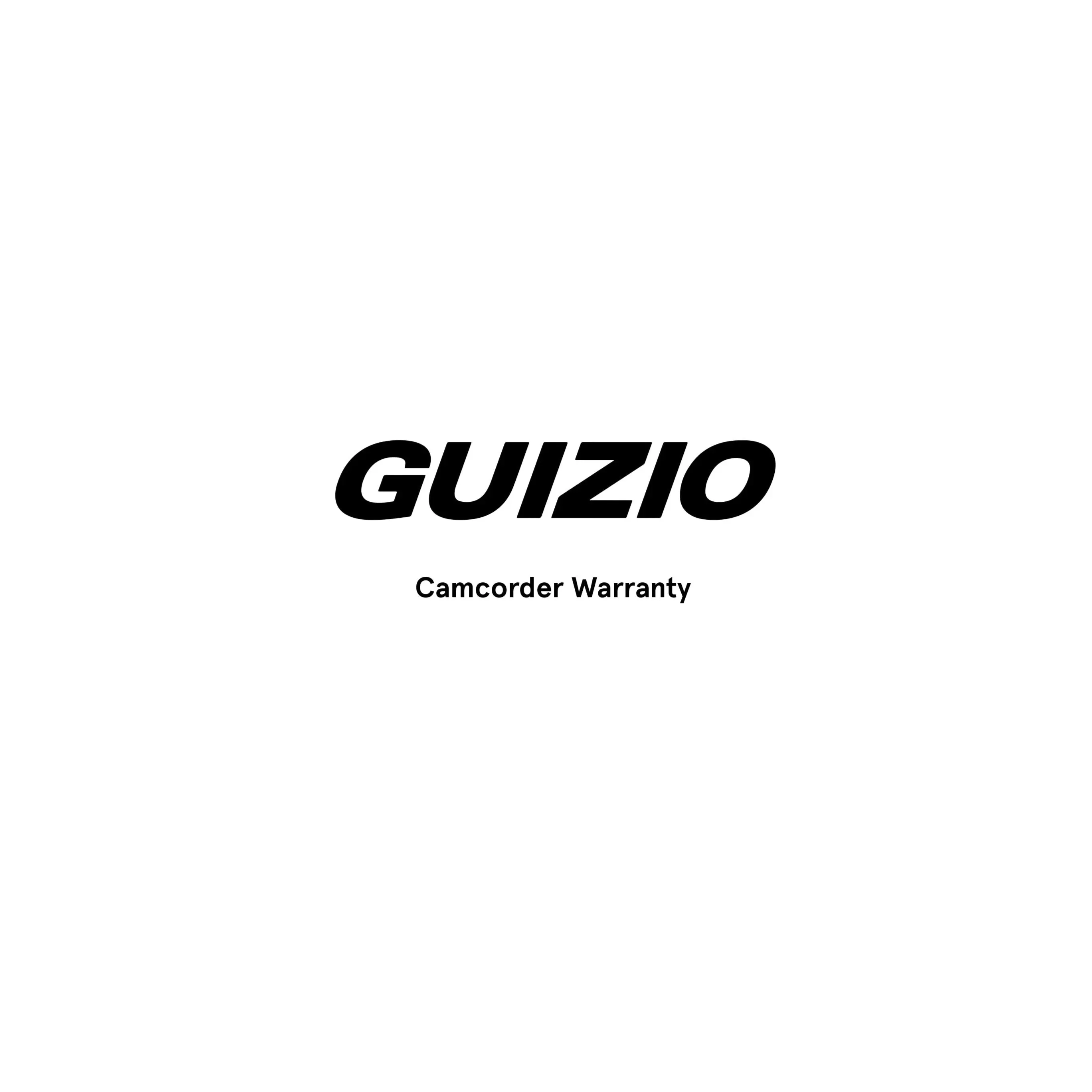 Guizio Camcorder Warranty