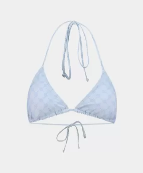 Halogen Blue Reya Monogram Bikini Top