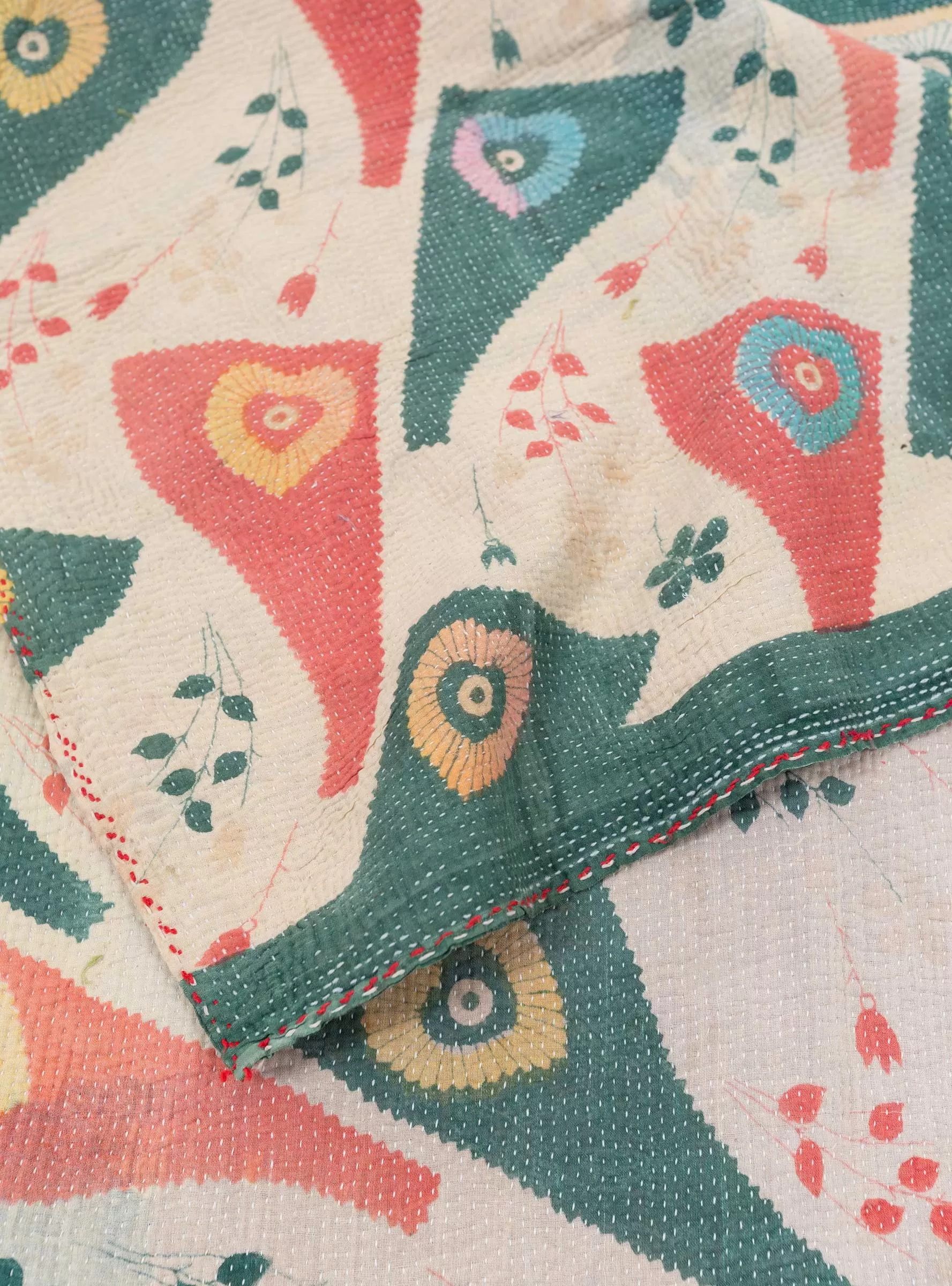 Hearts Kantha