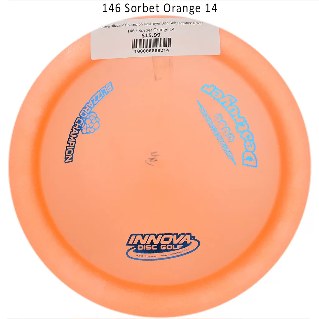 Innova Blizzard Champion Destroyer Disc Golf Distance Driver