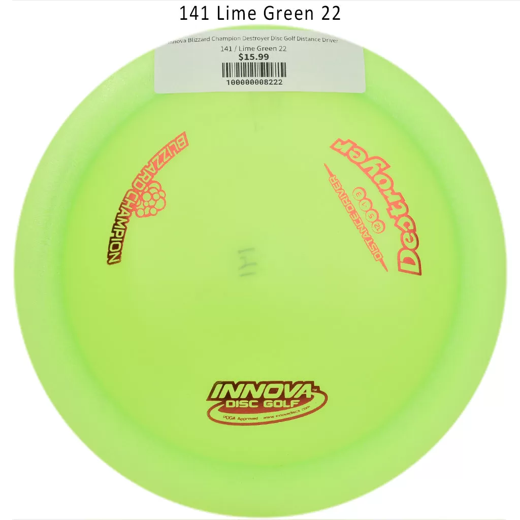 Innova Blizzard Champion Destroyer Disc Golf Distance Driver