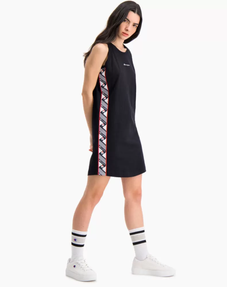 JACQUARD LOGO TAPE TANK DRESS