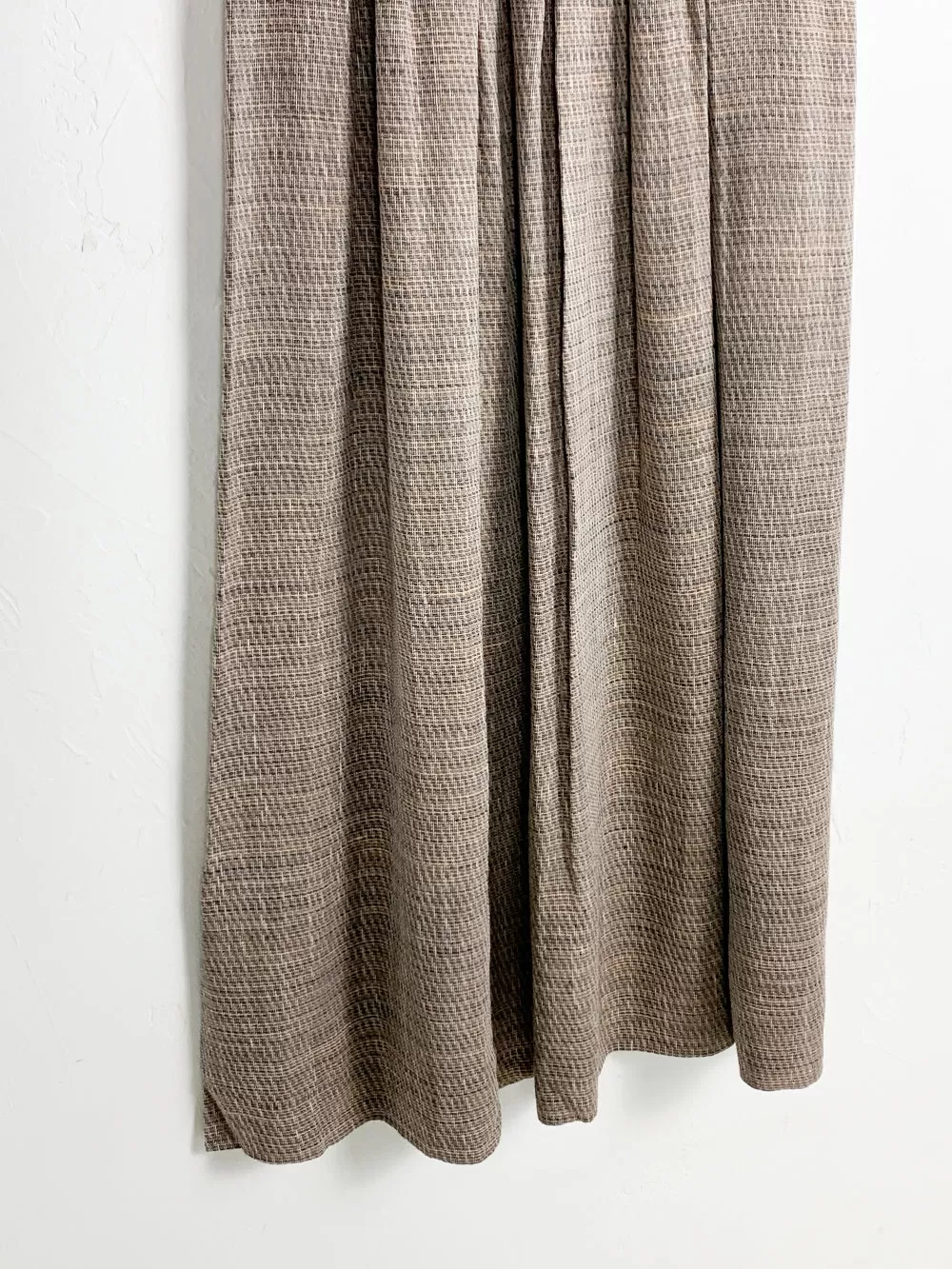 Jaeger Brown Tweed Pleated Skirt