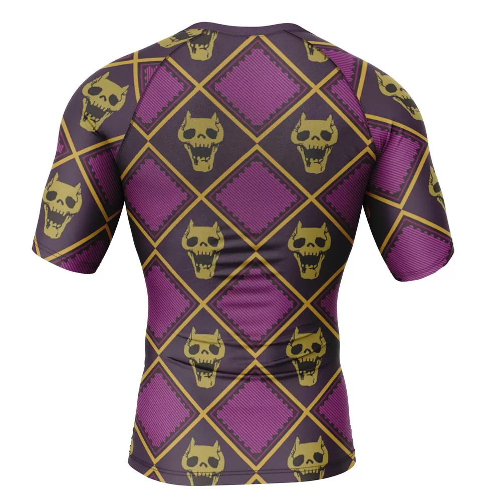 Jojo’s Bizarre Adventure 'Killer Queen Print' Short Sleeve Compression Rashguard