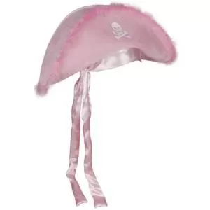 Ladies Velvet Pink Pirate Hat NG-53