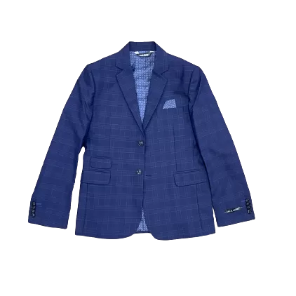 Leo & Zachary Boys Slim Marine Blue Suit-5819