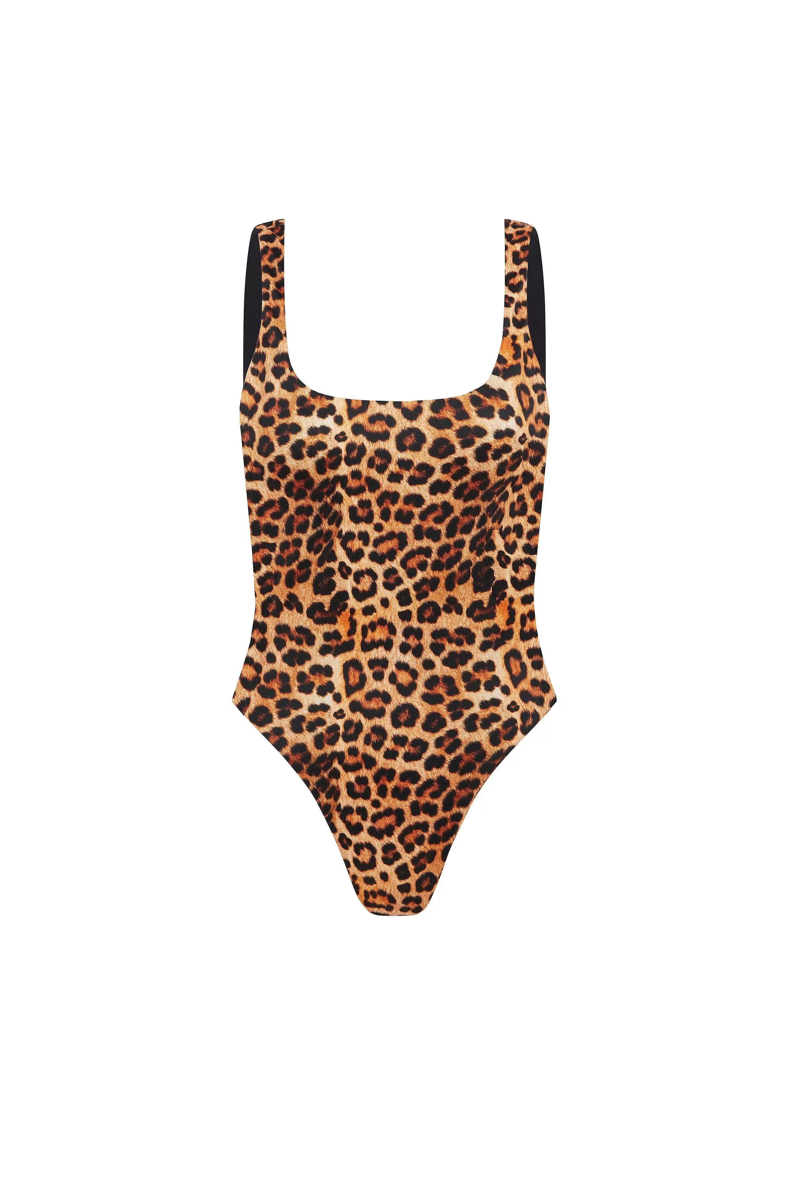 Luna One Piece Leopard-Black Reversible