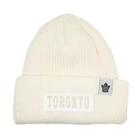 Maple Leafs Adult High Cuff Beanie - WHITE