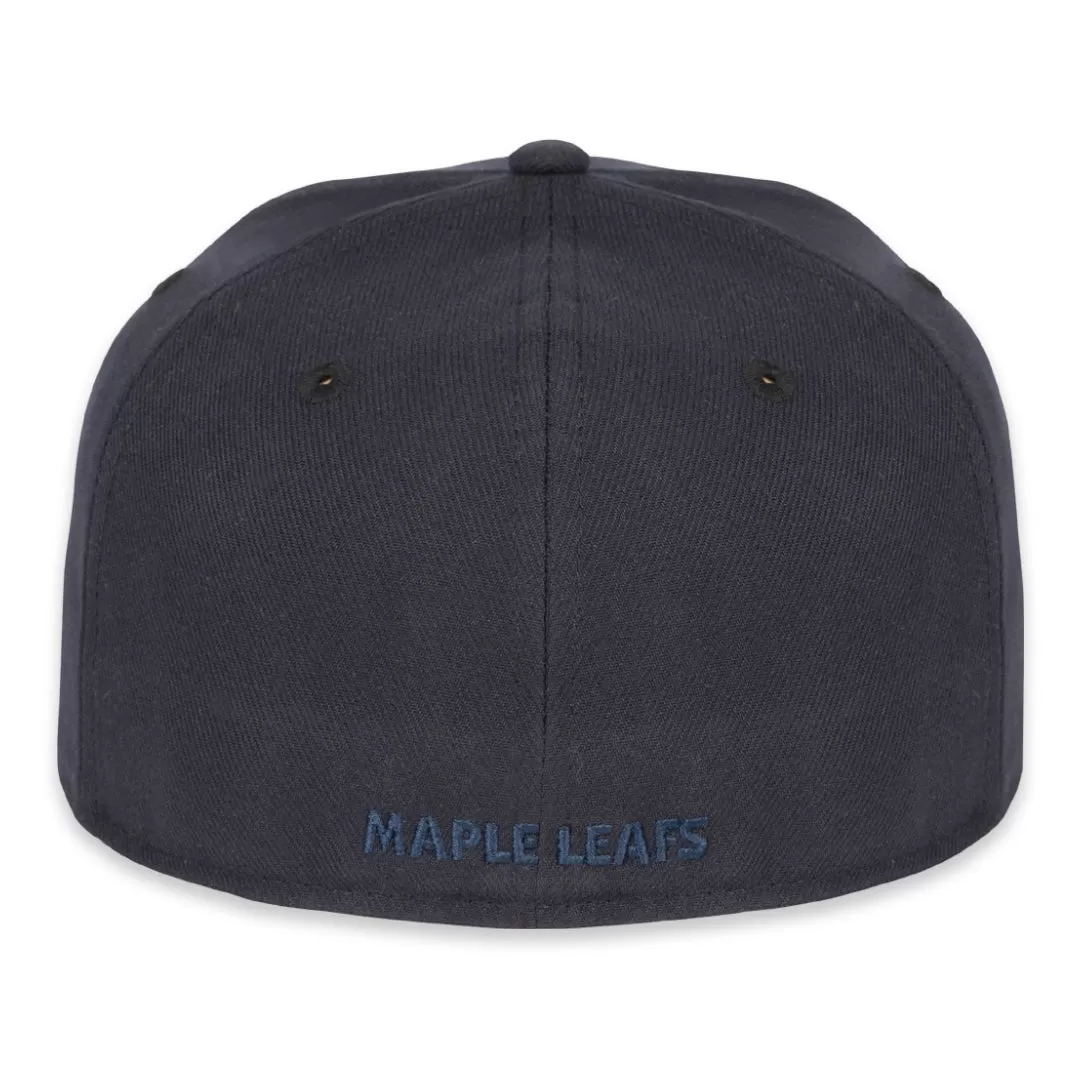 Maple Leafs New Era Men's 59FIFTY Tonal Prim Logo Fitted Hat - NAVY