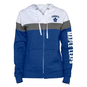 Maple Leafs New Era Women's 3Tone Full Zip Hoody