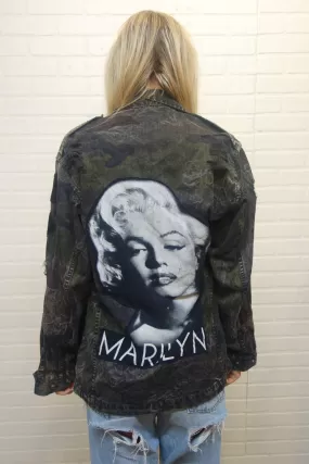 Marilyn Monroe Acid Wash Camo Jacket