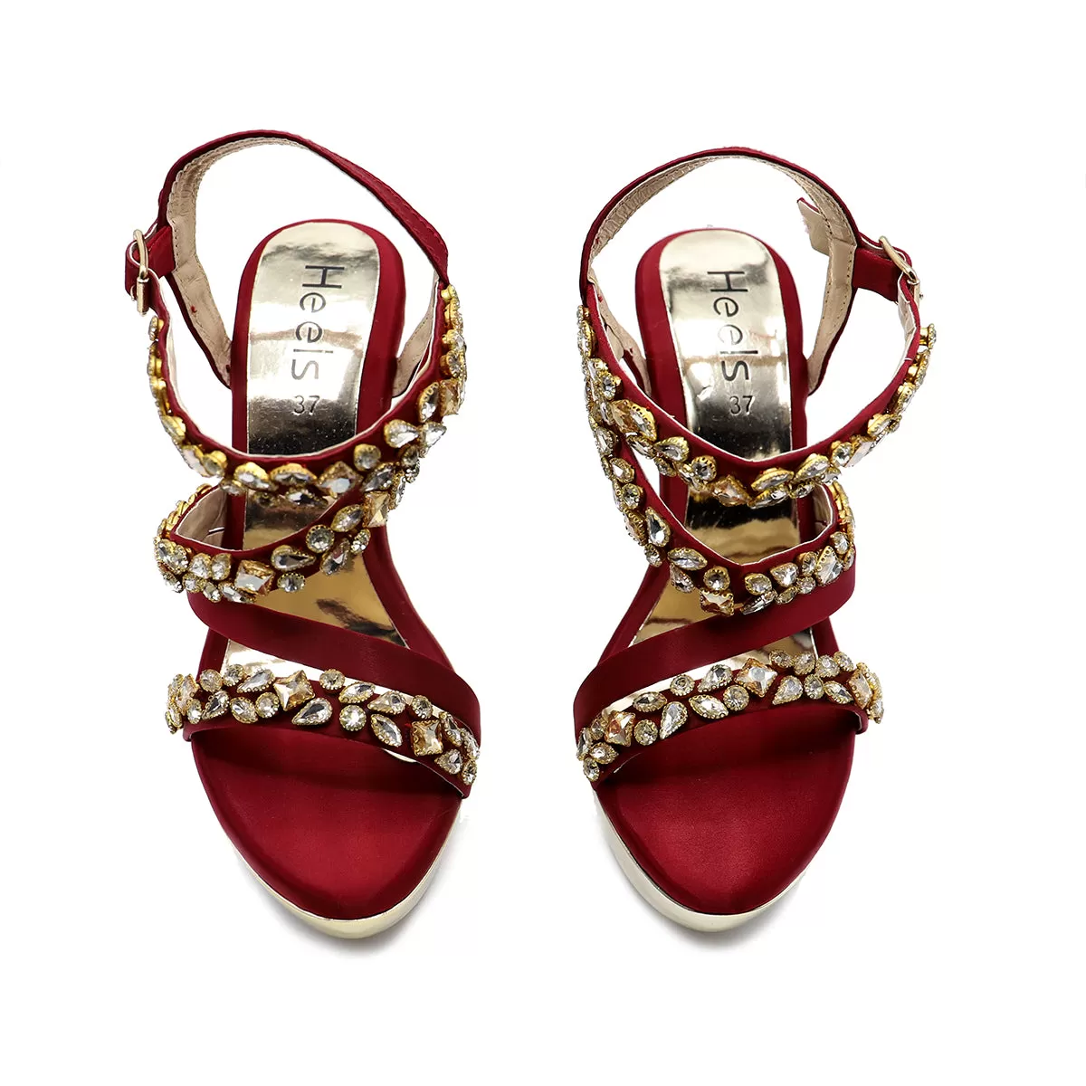 Maroon Bridal Sandal 066645