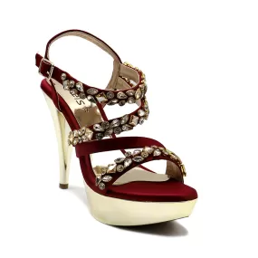 Maroon Bridal Sandal 066645