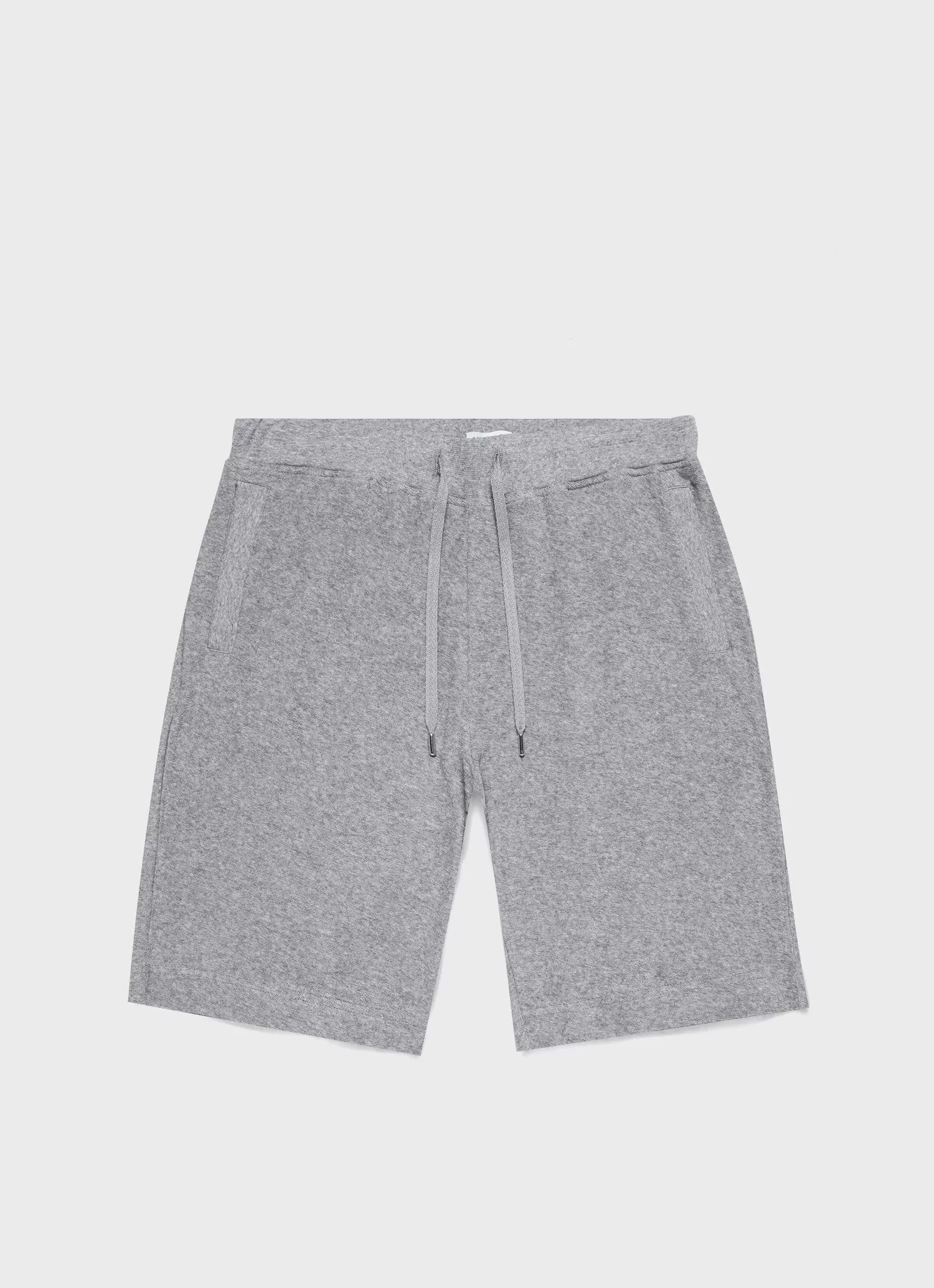 Men's Towelling Short in Grey Melange