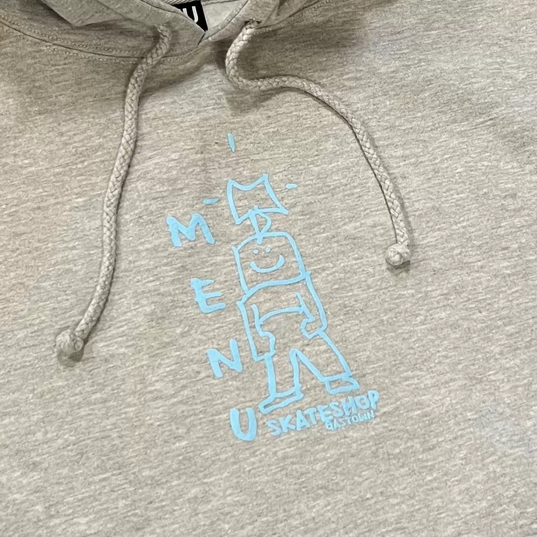 Menu X Gonz Hoody - Heather Grey/Lt. Blue