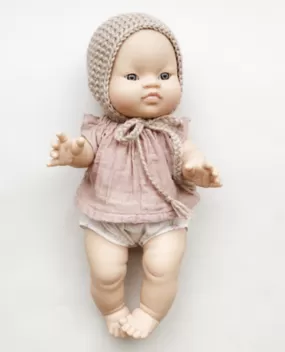 MiniKane Little Asian Baby Girl Doll - Blue Eyes