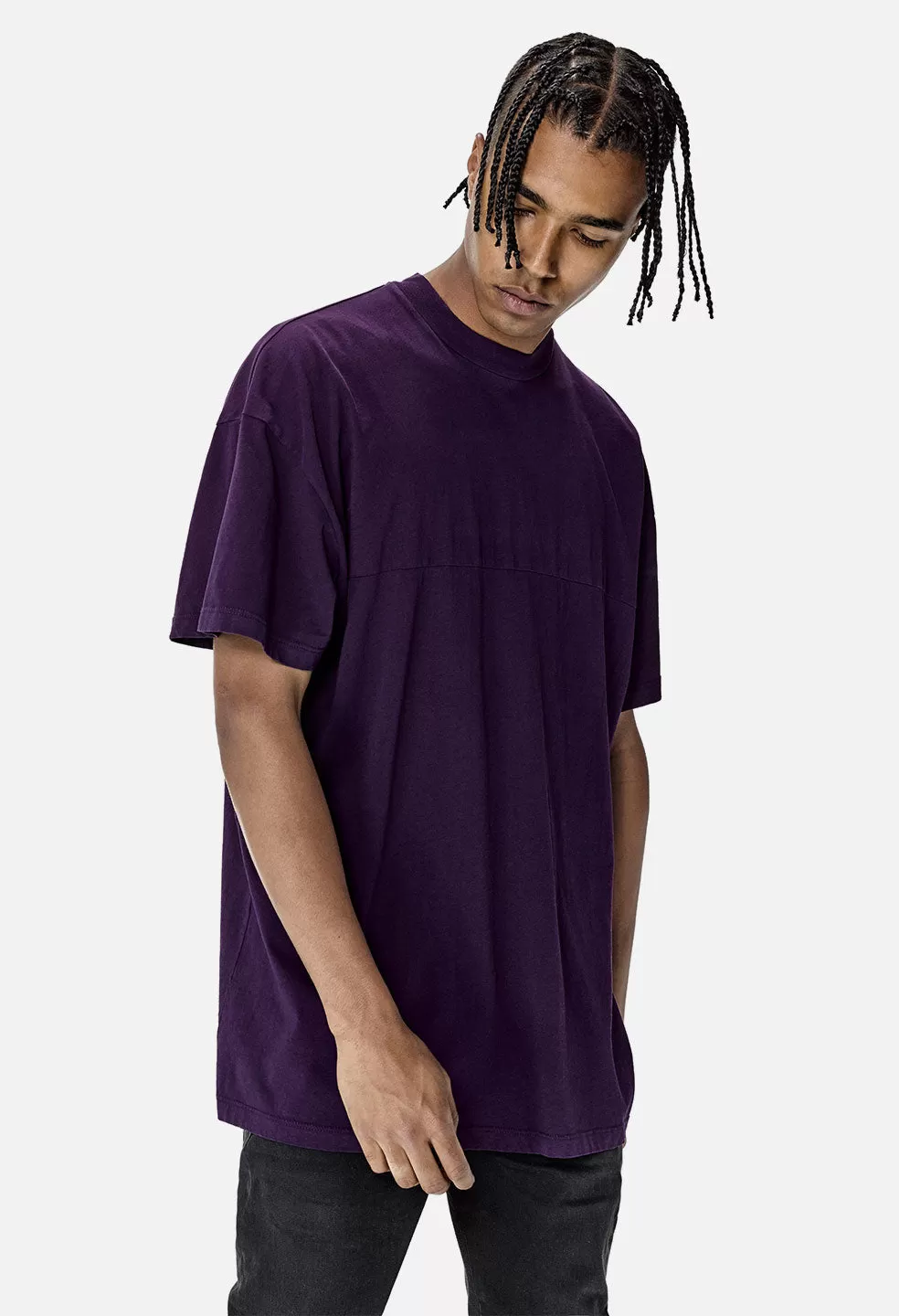 Mock Panel Tee / Purple