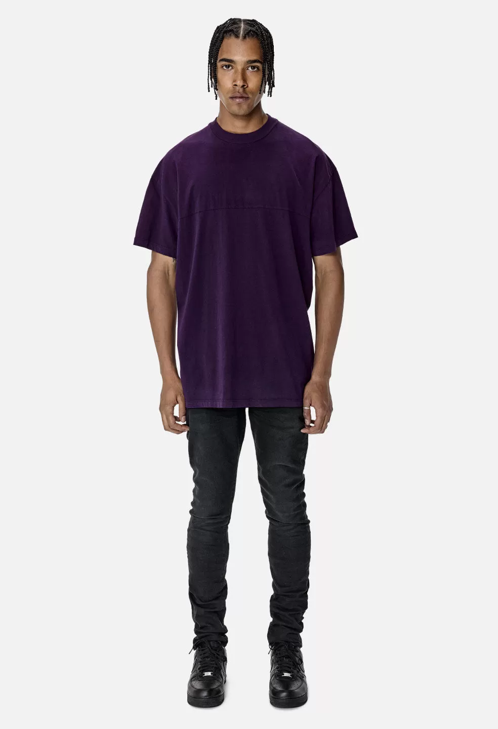 Mock Panel Tee / Purple