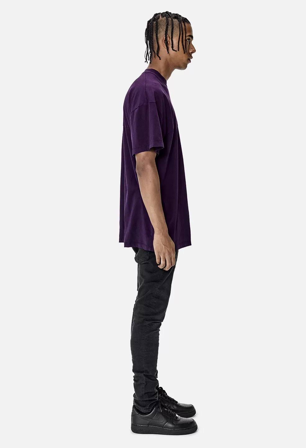 Mock Panel Tee / Purple