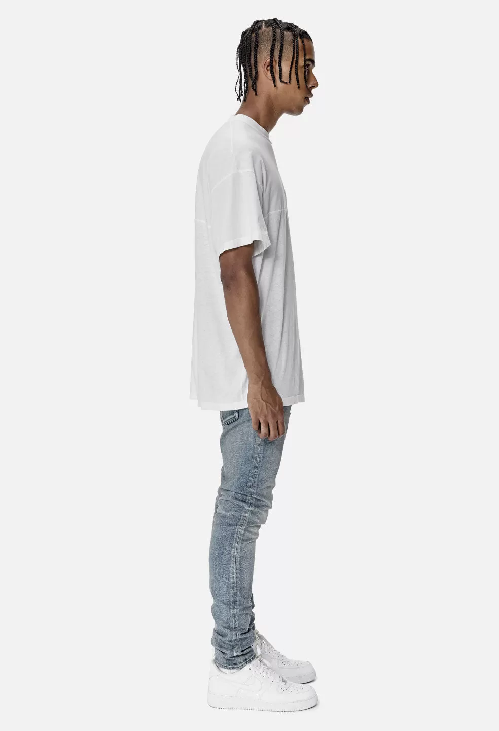 Mock Panel Tee / White