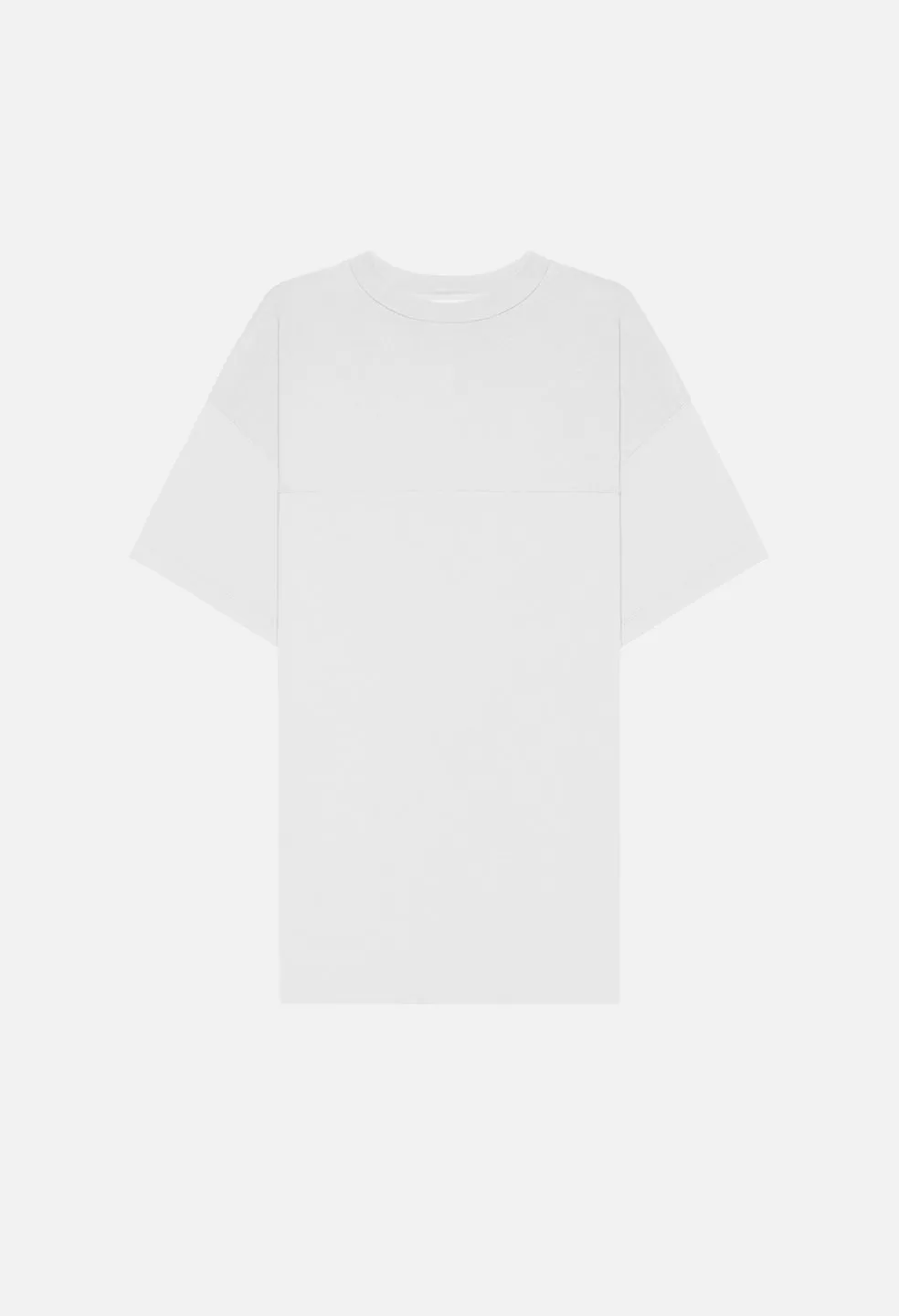 Mock Panel Tee / White