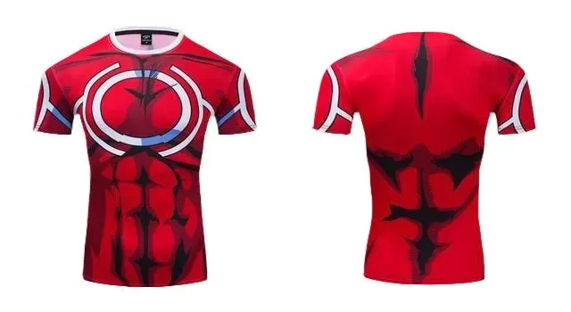 My Hero Academia Compression 'All Might Silver Age' Premium Short Sleeve RashGuard